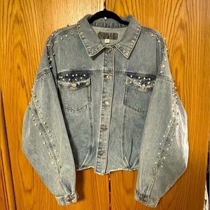 Maurices bedazzled denim jacket!!